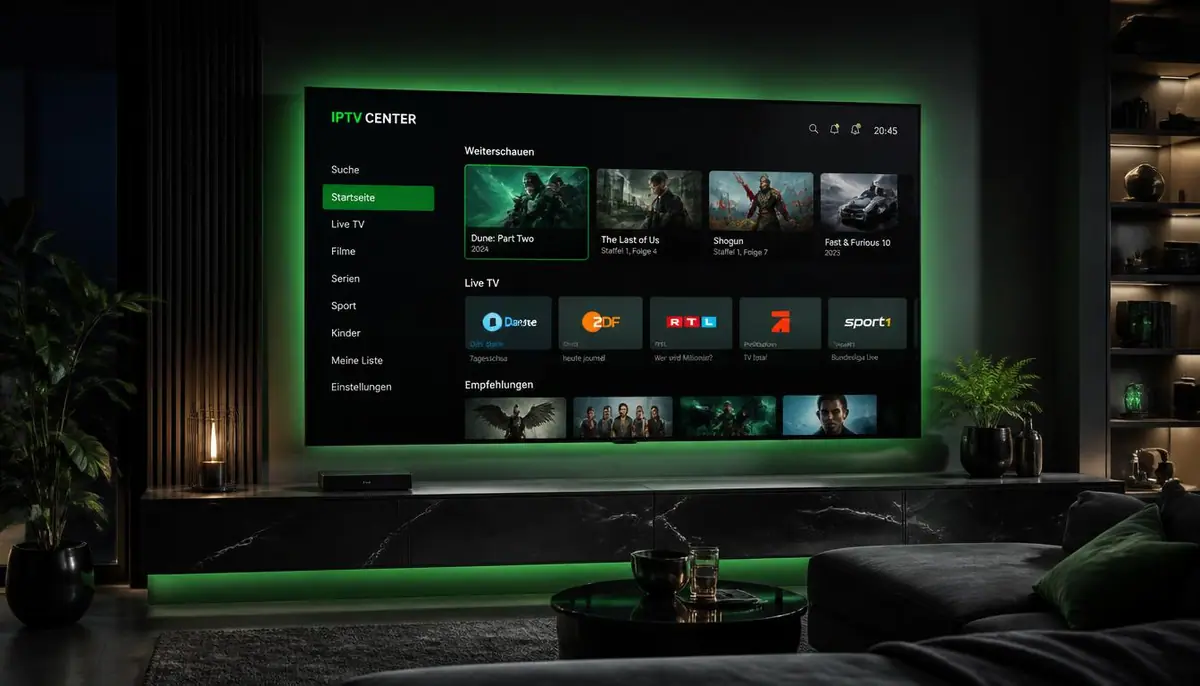 4K IPTV Australia TV Guide & EPG Interface