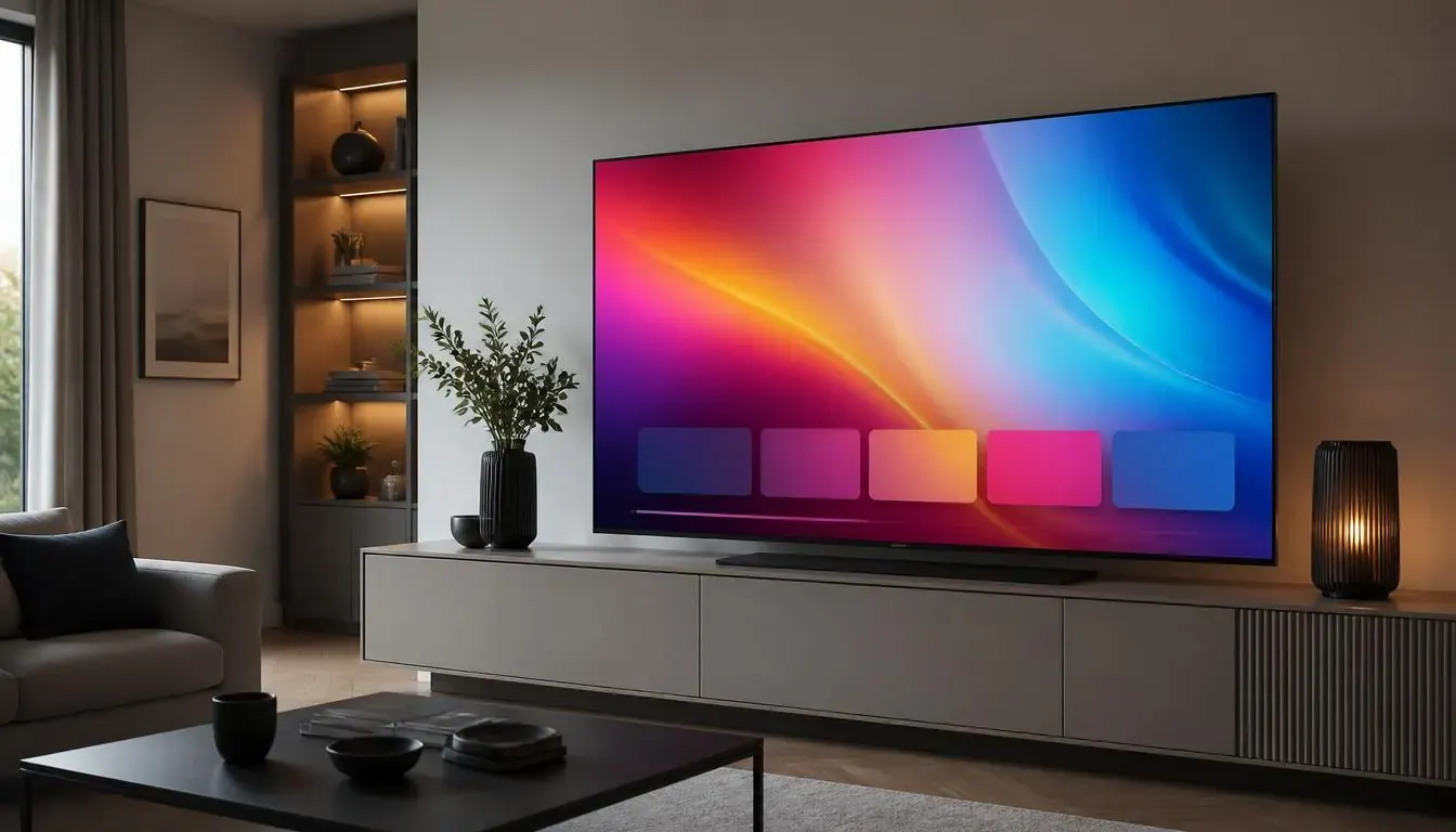 Australian live TV channel guide on a smart TV